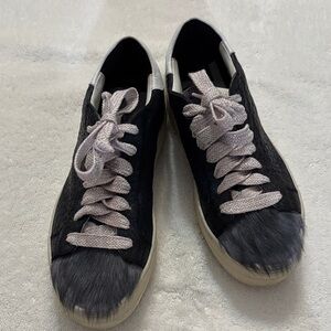 P448 You Can Surf Later Blue and White Women's Sneakers